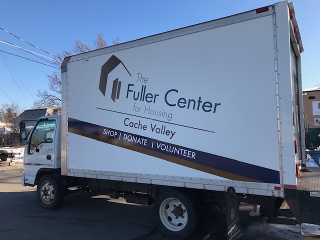 Fuller Center for Housing Cache Valley donation truck